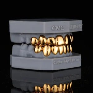 HIGH-POLISH SOLID GOLD GRILLZ（SILVER PLATED） alternate view