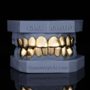 SOLID BRUSHED GOLD GRILLZ alternate view