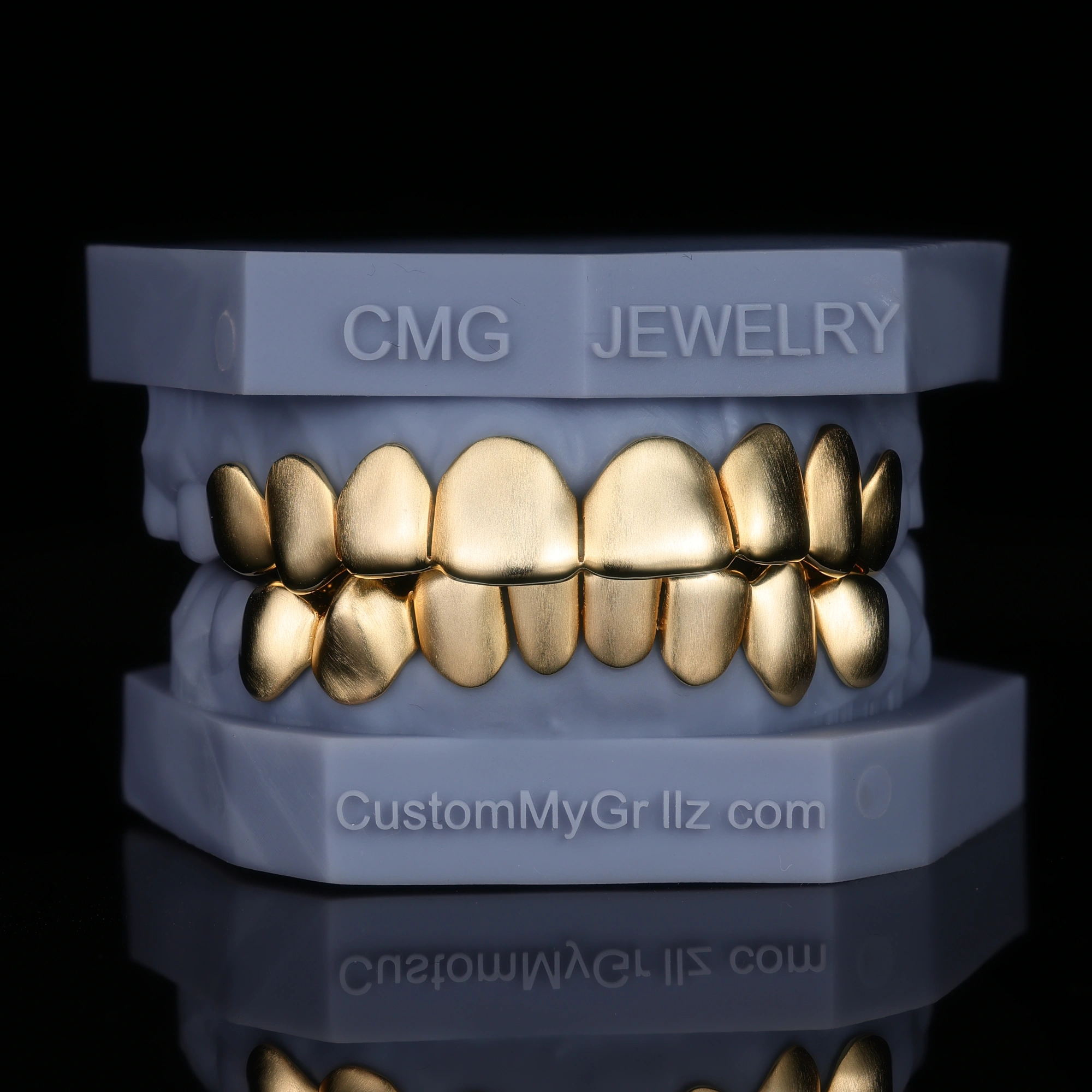 SOLID BRUSHED GOLD GRILLZ - Image 2