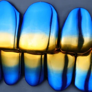 Autobot Gradient Edition – Bumblebee Yellow & Blue Grillz alternate view