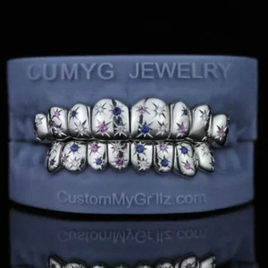 Custom  Galaxy Starburst Gemstone Grillz