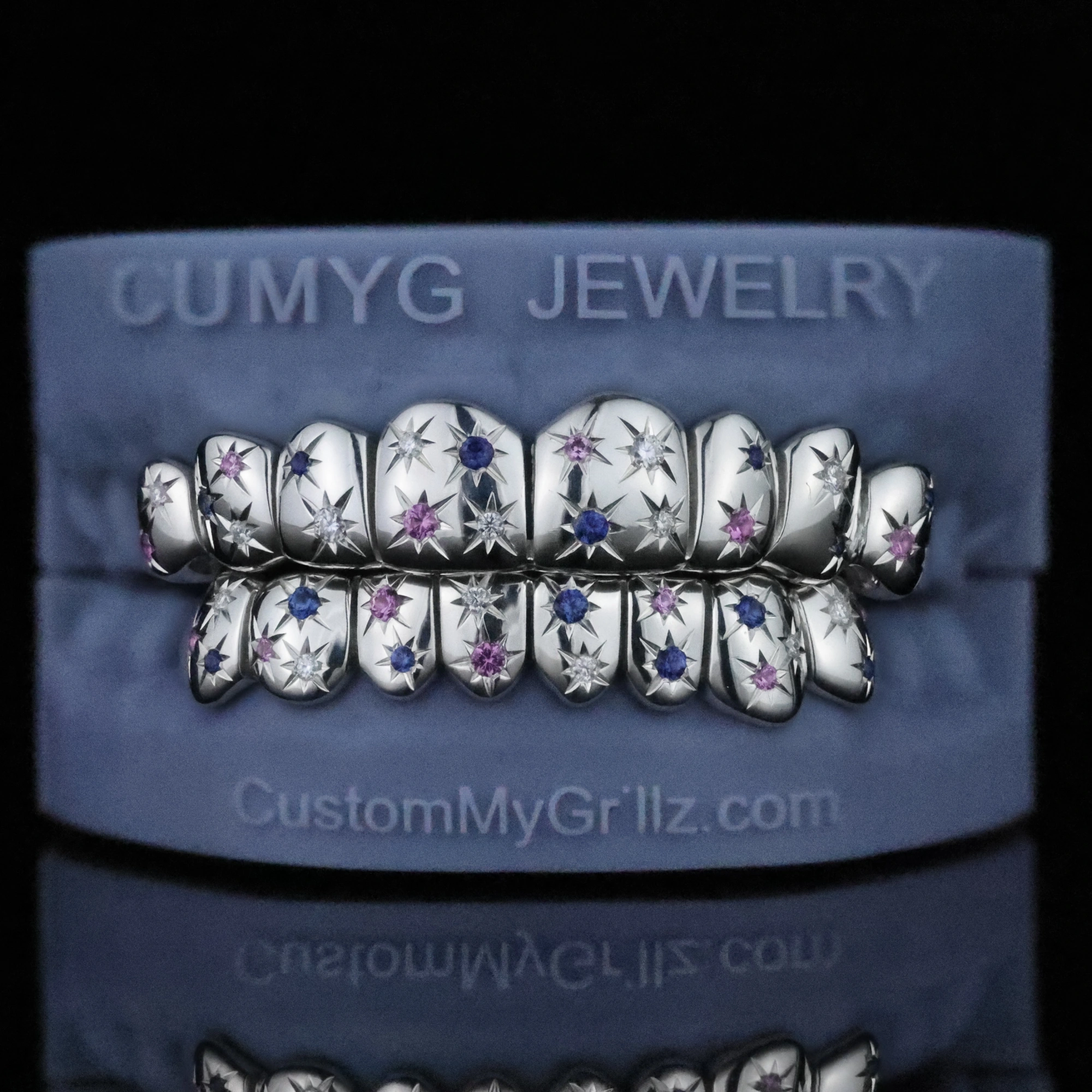 Custom Galaxy Starburst Gemstone Grillz – Lab Diamond(VVS)