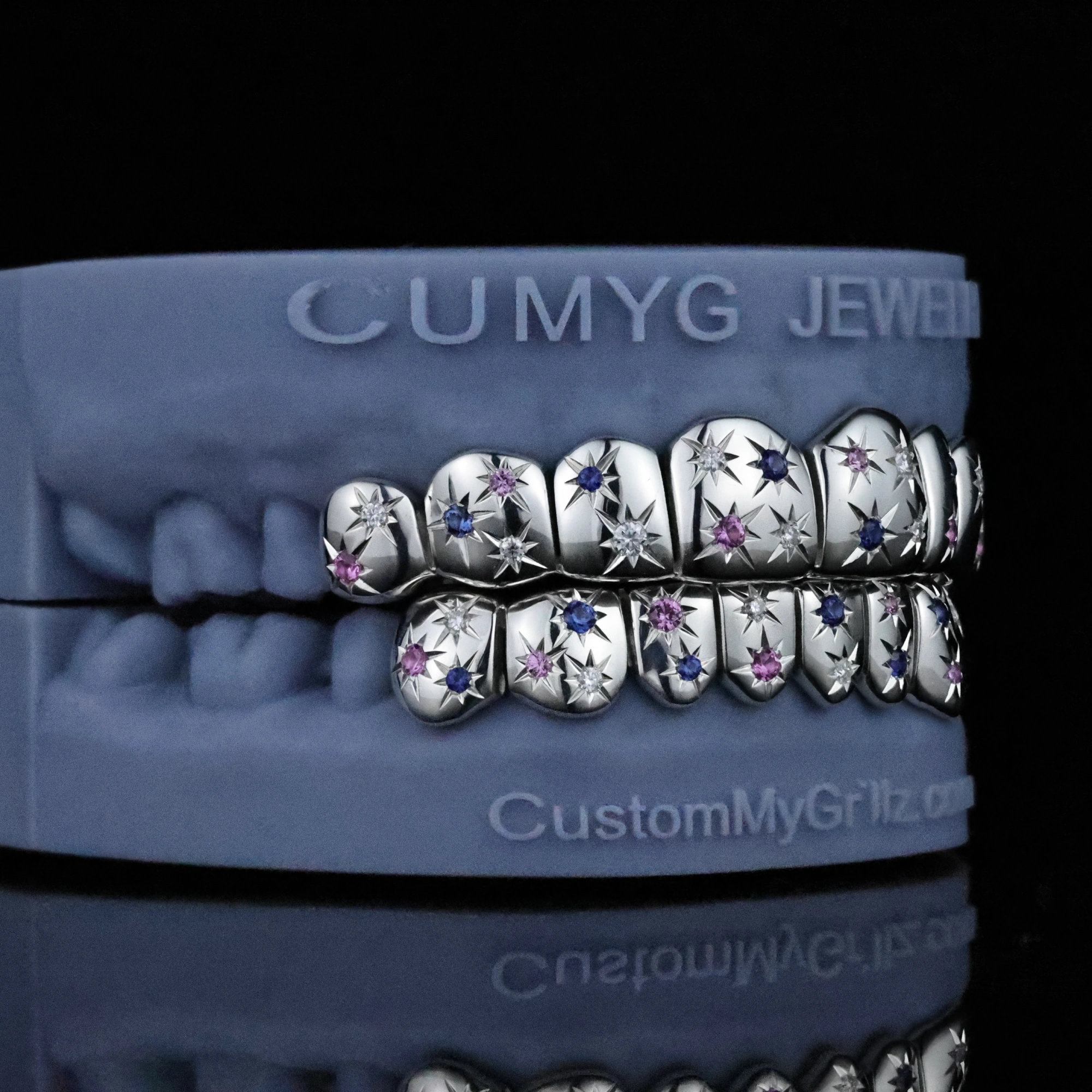 Custom Galaxy Starburst Gemstone Grillz – Lab Diamond(VVS)
