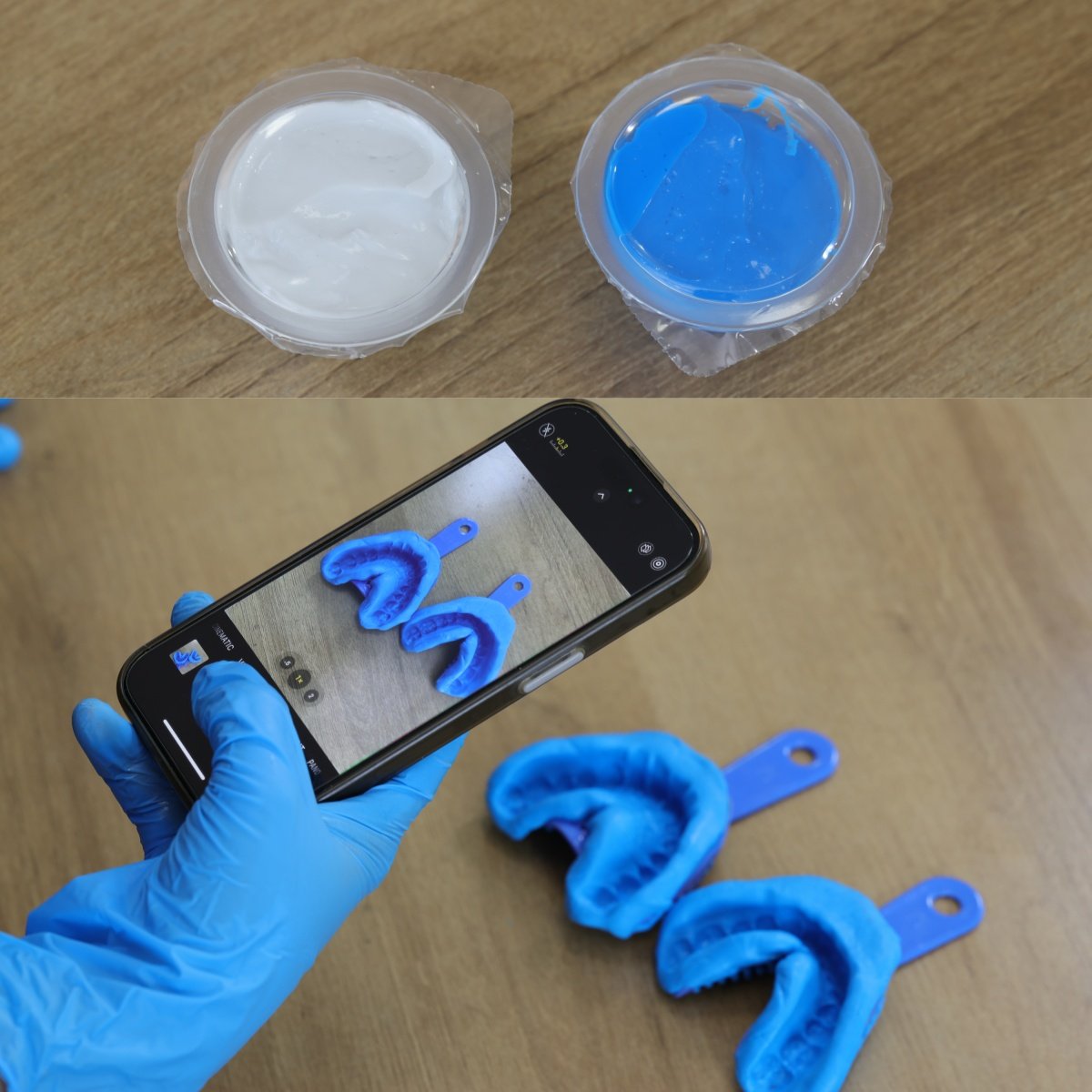 Photographing dental impressions for quality inspection