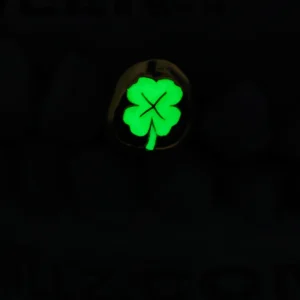 LUCKY CLOVER OPEN FACE ENAMEL GRILLZ alternate view