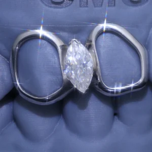 Lucky Twin Ring DIAMOND Marquise Gap Grillz alternate view