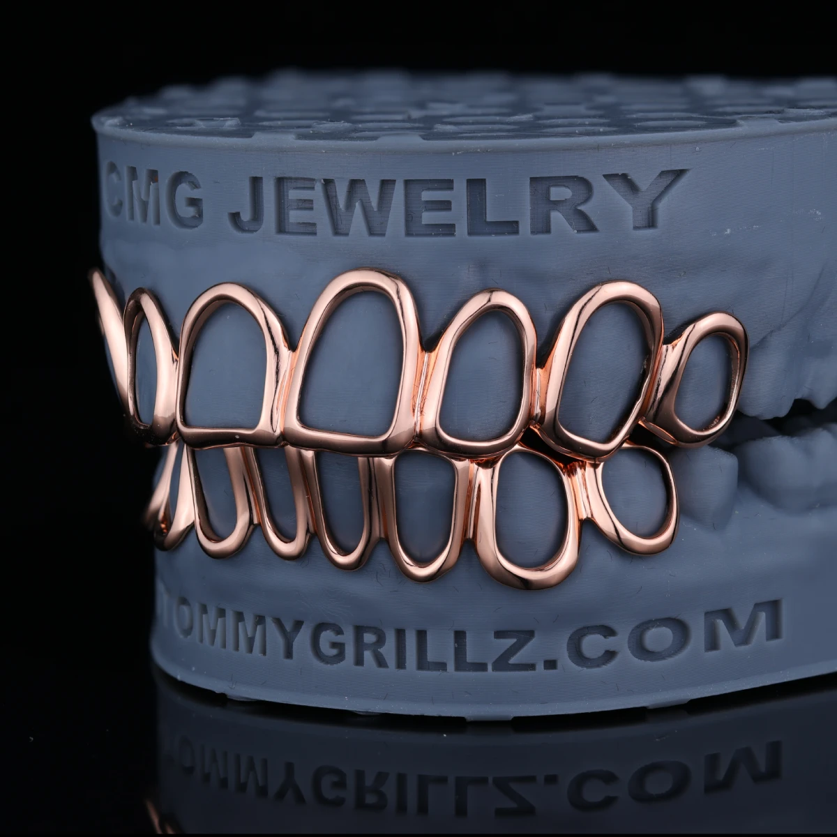 Open Face Rose Gold Grillz - Image 5