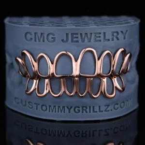 Open Face Rose Gold Grillz