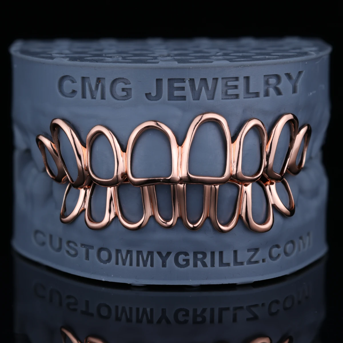 Open Face Rose Gold Grillz