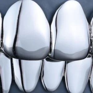 HIGH-POLISH SOLID SILVER GRILLZ alternate view