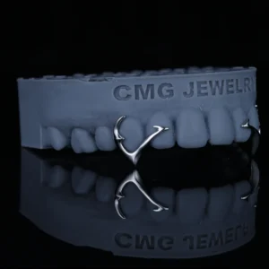 Shadow Thorn – Gothic Tribal Curved Spike Grillz | Edgy Open-Face Partial Grillz
