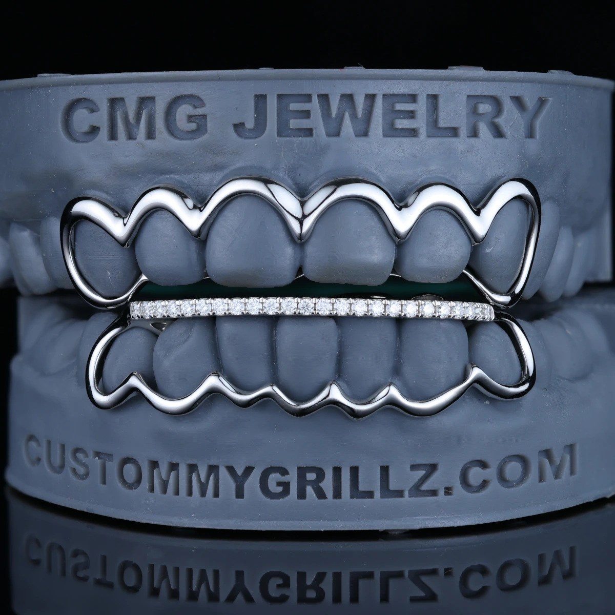 Wave Open Frame Grillz With Iced Bar